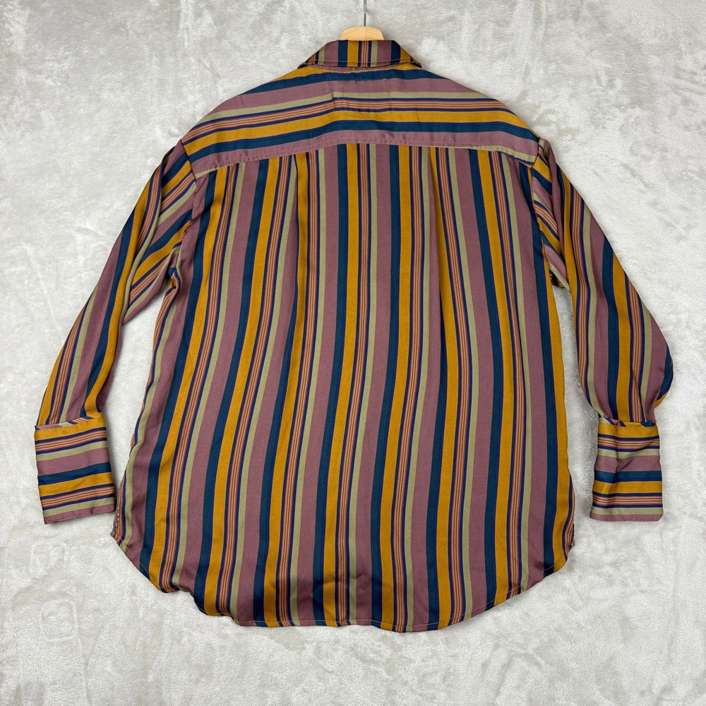 We The Free: Free People Blouse Women XS All Smiles Top Striped Snap Front NWT - Picture 5 of 12